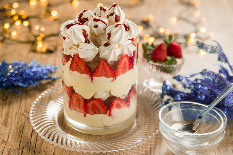 Torta de Merengue de Morango