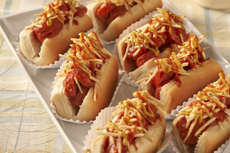 Mini Cachorro-quente de Bisnaguinha