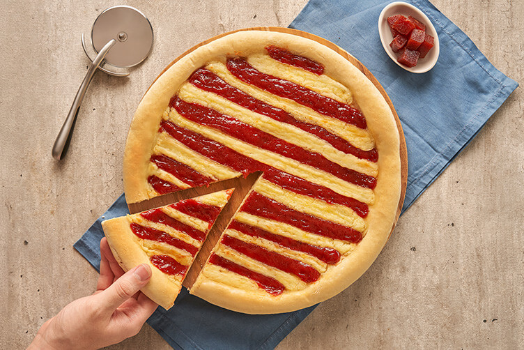 Pizza Doce de Romeu e Julieta