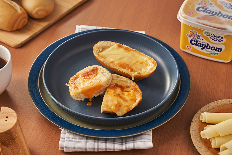 Pão Francês com Ovo e Queijo na Airfryer