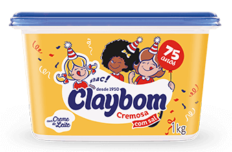 Claybom cremosa com sal 1kg