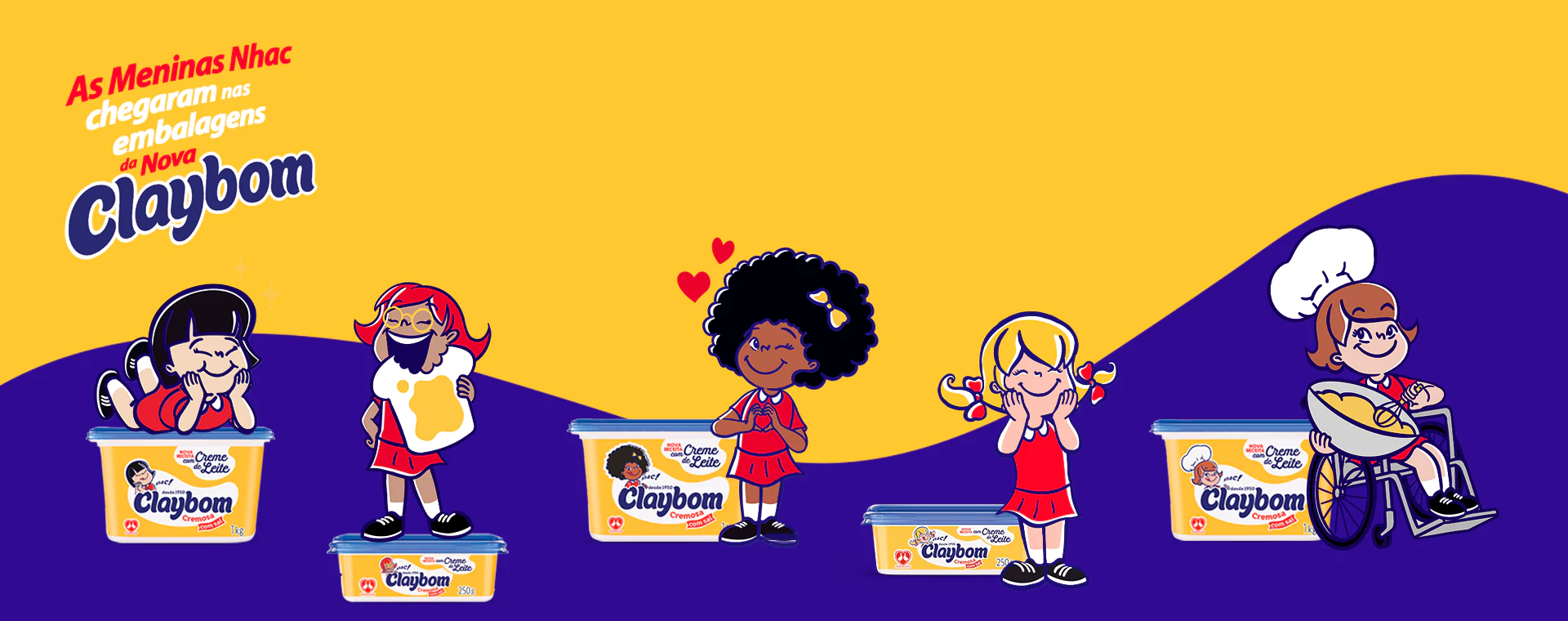 As Meninas Nhac - Chegaram nas embalagens da nova Claybom
