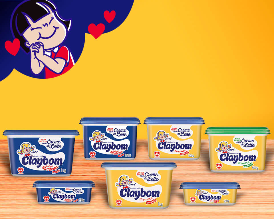 Leve a nova família Claybom para sua casa. Agora com creme de leite.