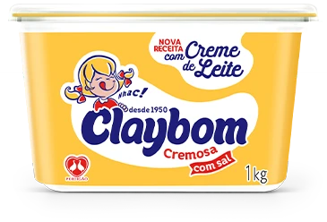 Claybom cremosa com sal 1kg