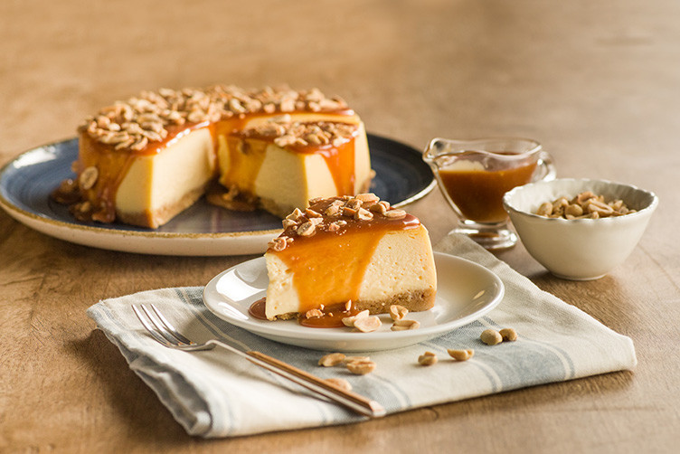 Cheesecake de Caramelo com Amendoim