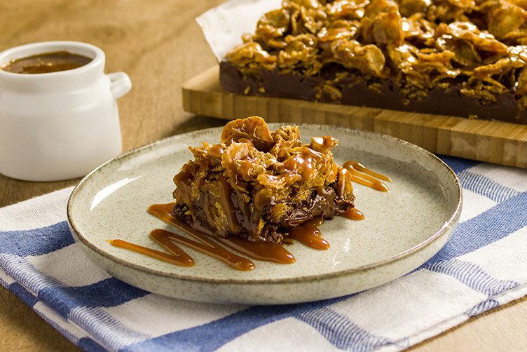 Barra Cremosa de Chocolate com Cereal e Caramelo Salé