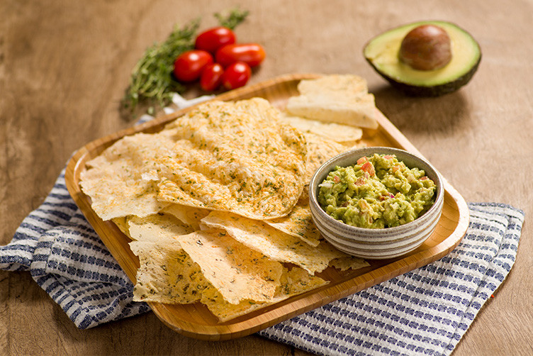 Crostini de Tapioca com Guacamole