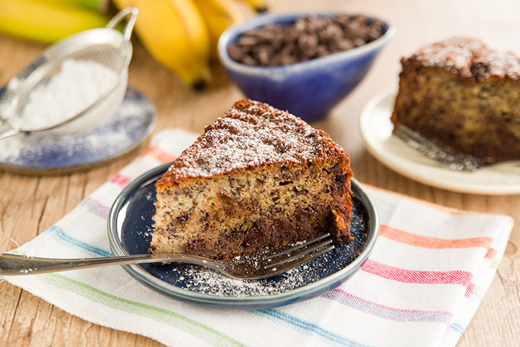 Bolo de Banana com Gotas de Chocolate